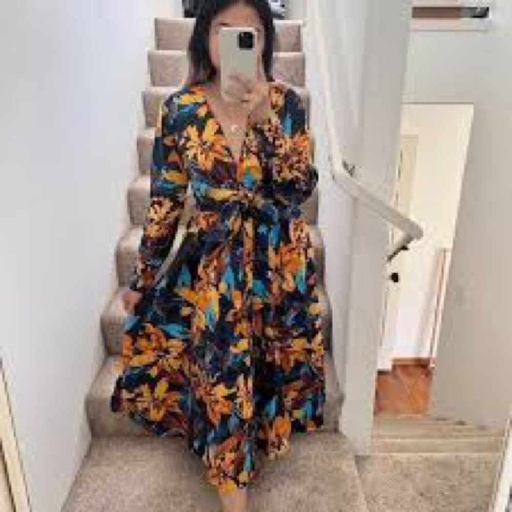 Marissa Webb Lilly Printed Shirtdress  Size
